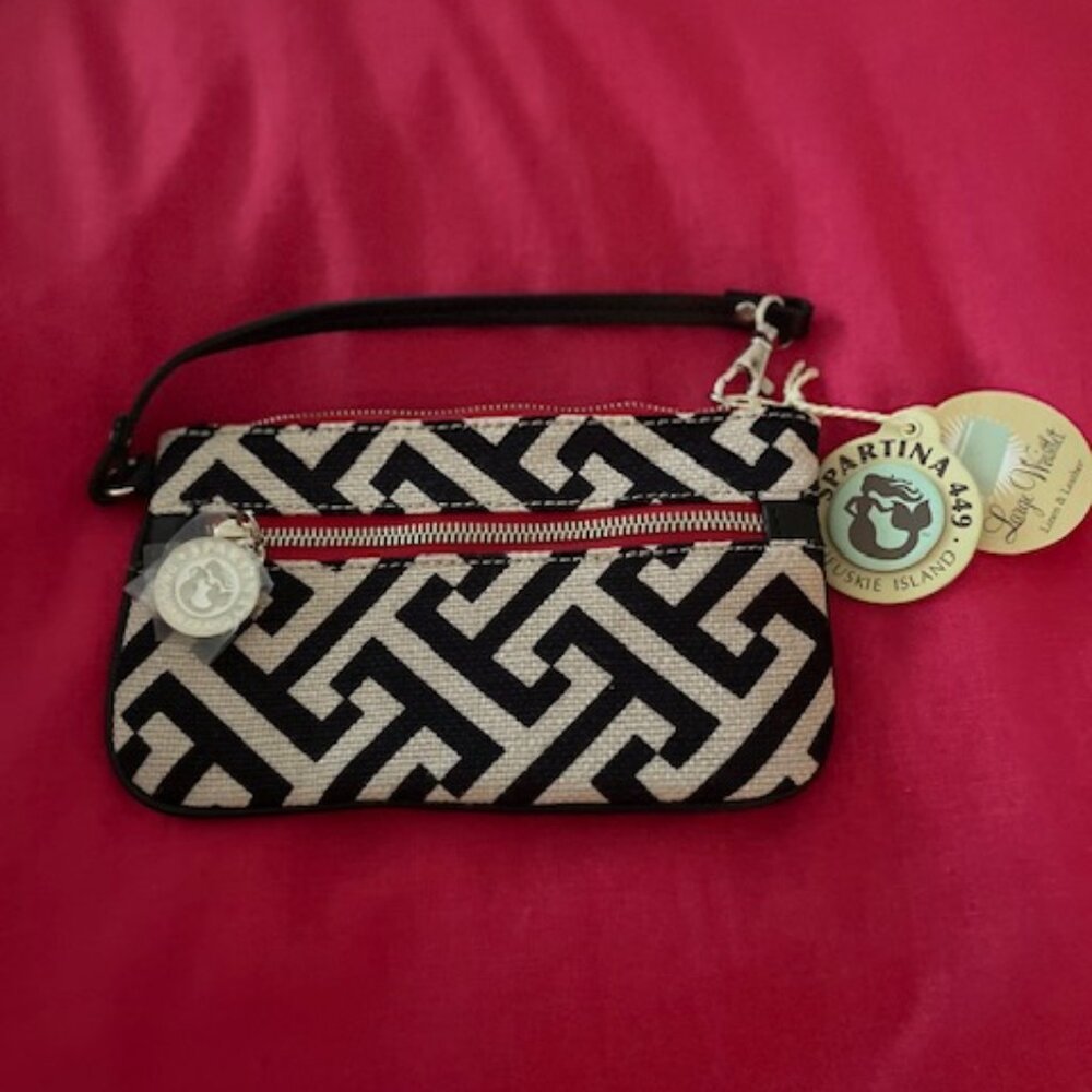 Spartina 449 Daufuskie Island linen wristlet - NWT